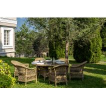  "Эспрессо–150 S" обеденная группа плетеная, цвет соломенный, фото 6 