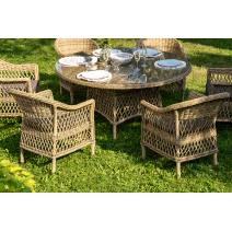  "Эспрессо–150 S" обеденная группа плетеная, цвет соломенный, фото 8 