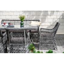  "Катания" обеденная группа плетеная на 6 персон, цвет графит, фото 9 