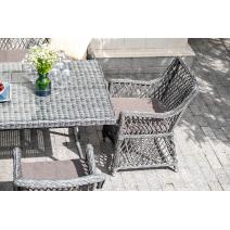  "Катания" обеденная группа плетеная на 6 персон, цвет графит, фото 10 