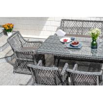 "Катания" обеденная группа плетеная на 6 персон, цвет графит, фото 12 
