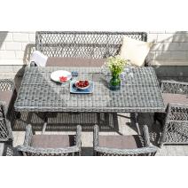  "Катания" обеденная группа плетеная на 6 персон, цвет графит, фото 13 