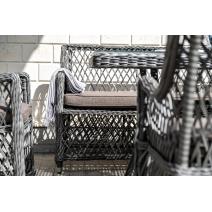  "Катания" обеденная группа плетеная на 6 персон, цвет графит, фото 15 