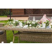  "Латте" плетеный стол из искусственного ротанга 200х90см, цвет соломенный, фото 5 