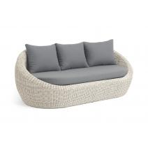  "Барселона" диван из искусственного ротанга трехместный, цвет бежевый, фото 2 