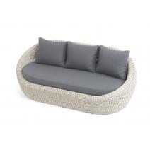  "Барселона" диван из искусственного ротанга трехместный, цвет бежевый, фото 4 