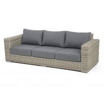  "Боно" диван из искусственного ротанга трехместный, цвет бежевый, фото 1 