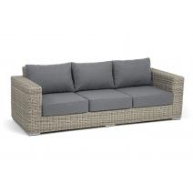  "Боно" диван из искусственного ротанга трехместный, цвет бежевый, фото 3 