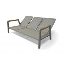  "Бари" диван 3-местный, каркас алюминий, цвет светло-серый, фото 1 