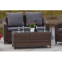  "Кон Панна" столик журнальный из искусственного ротанга, цвет коричневый, фото 7 