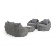  "Барселона" лаунж-зона из искусственного ротанга, цвет графит, фото 4 