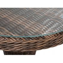  "Леванте" стол круглый из искусственного ротанга, цвет коричневый, фото 2 