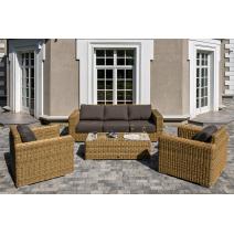  "Боно" лаунж-зона из искусственного ротанга, цвет соломенный, фото 1 