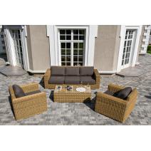  "Боно" лаунж-зона из искусственного ротанга, цвет соломенный, фото 3 