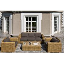  "Боно" лаунж-зона из искусственного ротанга, цвет соломенный, фото 7 