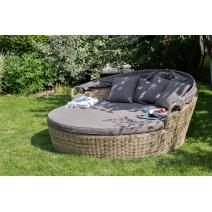  "Стильяно" плетеная кровать круглая, цвет соломенный, фото 437 