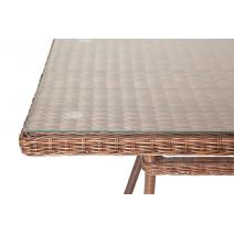  "Латте" плетеный стол из искусственного ротанга 160х90см, цвет коричневый, фото 4 