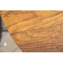  "Диего" обеденный стол из HPL круглый Ø100см, цвет "дуб", каркас белый, фото 12 