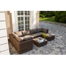  "Лунго" трансформирующаяся лаунж-зона из искусственного ротанга, цвет коричневый, фото 6 