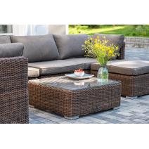  "Лунго" трансформирующаяся лаунж-зона из искусственного ротанга, цвет коричневый, фото 14 