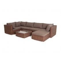  "Лунго" трансформирующаяся лаунж-зона из искусственного ротанга, цвет коричневый, фото 18 