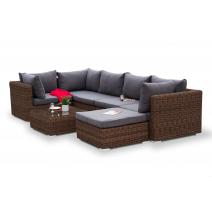  "Лунго" трансформирующаяся лаунж-зона из искусственного ротанга, цвет коричневый, фото 20 