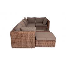  "Лунго" трансформирующаяся лаунж-зона из искусственного ротанга, цвет коричневый, фото 21 