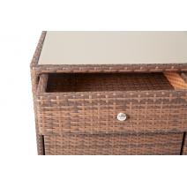  "Мальта" тумба плетеная из искусственного ротанга, цвет коричневый, фото 5 