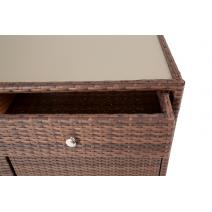  "Мальта" тумба плетеная из искусственного ротанга, цвет коричневый, фото 10 