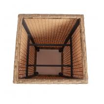  "Капучино" кашпо для цветов плетеное из искусственного ротанга, цвет соломенный, фото 3 