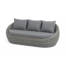  "Барселона" диван из искусственного ротанга трехместный, цвет графит, фото 1 