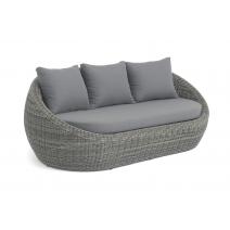  "Барселона" диван из искусственного ротанга трехместный, цвет графит, фото 2 