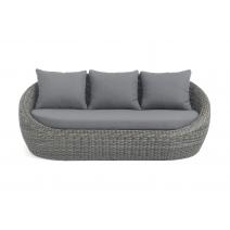  "Барселона" диван из искусственного ротанга трехместный, цвет графит, фото 3 