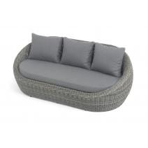  "Барселона" диван из искусственного ротанга трехместный, цвет графит, фото 4 