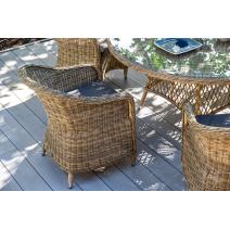  "Эспрессо–150 R" обеденная группа плетеная, цвет соломенный, фото 3 