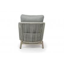  "Прато" кресло из искусственного ротанга, цвет светло-серый, каркас под дерево (холодно-бежевый), фото 4 