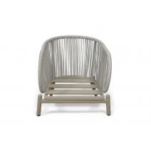  "Прато" кресло из искусственного ротанга, цвет светло-серый, каркас под дерево (холодно-бежевый), фото 6 