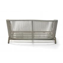  "Прато" диван двухместный из искусственного ротанга, цвет светло-серый, каркас под дерево (холодно-бежевый), фото 7 