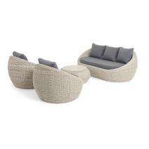  "Барселона" лаунж-зона из искусственного ротанга, цвет бежевый, фото 3 