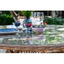  "Эспрессо" плетеный круглый стол, диаметр 150 см, цвет соломенный, фото 10 