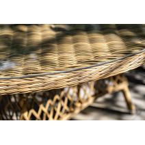  "Эспрессо" плетеный круглый стол, диаметр 150 см, цвет соломенный, фото 12 