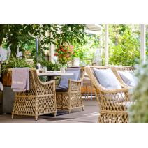  "Латте" плетеное кресло из искусственного ротанга, цвет соломенный, фото 154 