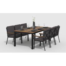  Белла 200 антрацит, алюминий / тик, фото 1 