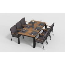  Белла 200 антрацит, алюминий / тик, фото 3 