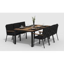  Белла 200 черная, алюминий / тик, фото 1 