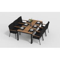  Белла 200 черная, алюминий / тик, фото 3 