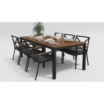  Белла 200 антрацит, алюминий / тик, фото 1 