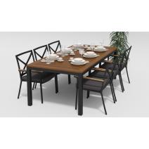  Белла 200 антрацит, алюминий / тик, фото 3 