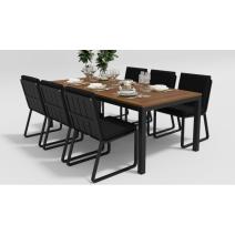  Белла 200 черная, алюминий / тик, фото 1 