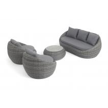  "Барселона" лаунж-зона из искусственного ротанга, цвет графит, фото 10 